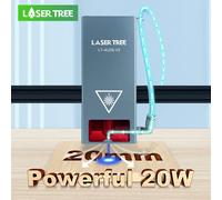 LASER TREE 4LDS-V2 Testa laser da 20 W con modulo TTL a luce blu Air Assist per macchine laser CNC Utensili da taglio per incisore per legno fai da te