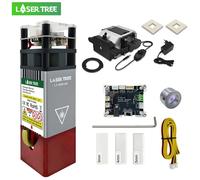 LASER TREE 5W Testa laser a potenza ottica 450nm Luce blu TTL con modulo Air Assist per strumento di incisione da taglio per incisore laser CNC 24VAP-EU