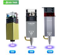 LASER TREE Modulo laser 4W 5W 10W Potenza ottica con testa laser Air Assist 450nm TTL Incisore a luce blu Taglio legno Strumenti fai da te LT-40W-A-GOLD