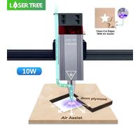 LASER TREE Modulo laser 5W 10W con testa per incisione laser Air Assist 450nm Testa laser a luce blu per utensili da taglio laser CNC LT-20W-A