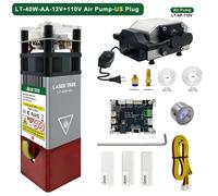 LASER TREE Modulo laser 5W con laser ausiliario 450nm Testa laser blu per testa e accesso per utensile per incisione con taglierina CNC per legno laser fai-da-te