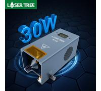LASER TREE Modulo laser a potenza ottica da 30 W con Air Assist 6 diodi Testine laser per macchina per incisore CNC Utensili da taglio per legno fai-da-te