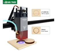 LASER TREE Testa laser a fuoco fisso da 5 W con ugello Air Assist Fascio modulo compresso per macchina da taglio per incisore CNC Strumenti fai da te