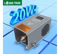 LASER TREE Testa laser ad alta potenza da 20 W con potenza ottica con modulo di luce blu TTL Air Assist per strumento di incisione di taglio laser fai da te