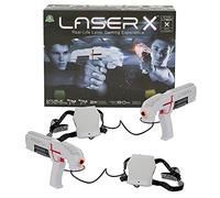 Laser X - Blaster, per giocare epiche battaglie Indoor e Outdoor con 2 Laser Blaster, 2 Ricevitori, Luci e Suoni, colpisci fino a 60 metri, per bambini a partire dai 6 anni, Giochi Preziosi, LAE00010