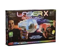 Laser X Revolution Double Blaster, scegli il colore della tua squadra, supera i 90 metri con Voice Coach. Esperienza di gioco a infrarossi nella vita reale.