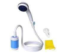 Laserbeak Doccia Campeggio Doccia Portatile Doccia Elettrica per Uso Domestico o Esterno, Valvola di Spegnimento Soffione Doccia e Batteria Ricaricabile Integrata 4800mAH(Blu)