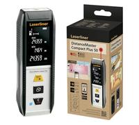 Laserliner DistanceMaster Compact 50 Plus - Telemetro digitale con campo di misurazione di 50 m, misura lunghezza/superficie/volume