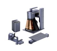 LaserPecker LP2 Plus - Incisore laser a diodi 10 W, mini macchina per incidere veloce 4000 mm/s risoluzione 4K/2K/1K precisato portatile per legno, carta, pelle, acrilico - di lusso con batteria