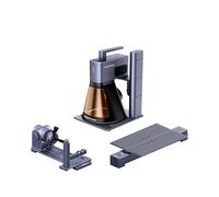 LaserPecker LP2 Plus Incisore Laser Diodi 10W, Mini Macchina per Incisione veloce 4000mm/s Risoluzione 4K/2K/1K Precisa Portatile per Legno Carta Pelle Acrilico Metallo con Tavola Rotante e Scorrevole