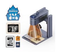 LaserPecker LP4 Doppio incisore laser con custodia protettiva, incisore laser portatile Laser Cutter 450 nm luce blu a semiconduttore + 1064 nm luce infrarossa (LP4-Basic)