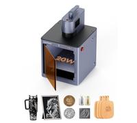 LaserPecker LP5 20 W - Incisore laser a doppia fibra + diodo con custodia di sicurezza, autofocus 5 MP incisore e taglierina laser per quasi tutti i materiali