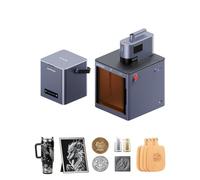 LaserPecker LP5 20W Incisore Laser a Fibra Infrarossi 1064nm + 20W 450nm Diodo laser blu Incisione Taglio Velocità Elevata 10000mm/s per DIY Legno Pelle Metallo Business - con Purificatore d'Aria