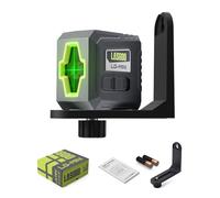LASGOO Mini livella laser verde autolivellante, linea trasversale laser ideale per appendere quadri e costruire, include supporto rotante magnetico e batterie, compatta e portatile