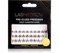 Lash Brow Press&Go Self-Adhesive Eyelashes ciglia monociuffo autoadesive Classy Night Brownie 1 pz