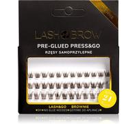 Lash Brow Press&Go Self-Adhesive Eyelashes ciglia monociuffo autoadesive Everyday Brownie 1 pz