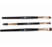 Lash Brow Set di 3 Pennelli Gold