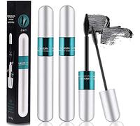 Lash Cosmetics Vibely Mascara,4D Silk Fiber Lash Mascara,2 in 1 Thrive Mascara for Natural Lengthening and Thickening Effect,All Day Exquisitely Full, Long, Thick, Smudge-Proof Eyelashes (2 Pcs)
