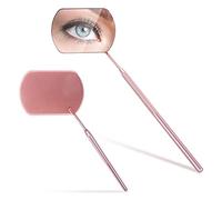 Lash Extension Specchio,Specchio per Extension Ciglia Portatile Applicatore di Estensioni per Ciglia in Acciaio Inox Rimovibile Bocca Check Eye Makeup Shades