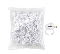 Lash Glue Holder Rings | Eyelash Extension Supplies, Glue Cup Accessories, Adjustable Lash Rings, Durable PP Material Holds Eyelash Adhesive Neatly, Saves Time Enhances Precision for Professional