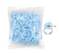 Lash Glue Rings - 1 Hundred Pieces Smart Glue Cups Holder, Makeup Supplie