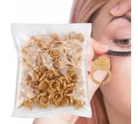 Lash Glue Rings - 100-Piece Smart Glue Cups 0.91x0.51in | Adjustable Ģlue