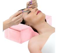 Lash Pillow - U-shape Eyelash Extension Pillow | CurvePillow | Grafted Eyelash ExtensionPillow | Memory Foam Neck Back Support For Salon Grafting, Velvet Pillowcase, Beauty Headrest With Storage