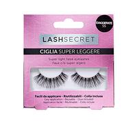 Lash Secret Exaggerate - Ciglia Finte Riutilizzabili Super Leggere - Volume Extra - Facili da Applicare, Colla Inclusa - Exaggerate 55