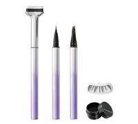 Lash Stamp Kit, Eye End Makeup Pen, Lower Lash Stencil, Precision Cosmetic Tool, for Women Girls Beauty Artists Beginners Professionals Travel Wedding Party Dating Event Makeup Routine Use