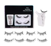 Lashes Clip, Natural Lashes, Reusable Transparent Stem Easy Application Comfortable Fit Quick Removal Lightweight Design, Eyebrows Cosmetics for Women, 6,54 x 5,2 x 1,18 pollici