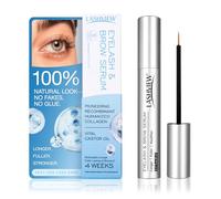 LASHVIEW Advanced Eyelash Siero per ciglia spesse, ciglia lunghe e sopracciglia, olio di ricino vitale, ciglia grow con brow potenziatore (5 mL)