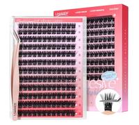 LASHVIEW Ciglia autoadesive con pinzette per ciglia, senza colla, set di extension per ciglia autoadesive per fai da te, 144 pezzi (Z03), 10-16 mm
