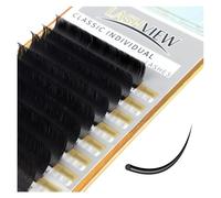 LASHVIEW Extension Eyelash, C Curl 10 mm Mixed 0.15 Classic Lashes, Classic Individual Lash Extensions, Professional Trays for Lash Extensions