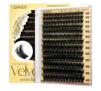 LASHVIEW Extension Lash Clusters, Volume Lash Clusters 9-18 mm mix Fluffy Lash Extension D Curl Personal Lashes DIY Clusters Lashes Extension at Home NM04