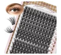 LASHVIEW Lash-Extension-Clusters 168pcs D Curl Lash Clusters Natural Look Cluster Lashes Extensions Super Thin Band & Soft Lashes Riutilizzabili 9-16mm MIX (56D)