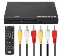 LASIEYO Lettore DVD VCD per TV con cavo AV, lettore CD USB lettore multifunzione con telecomando per sistema stereo domestico