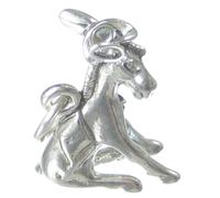 L'asino è testardo come un ciondolo in argento sterling mulo .925 x 1 Asini