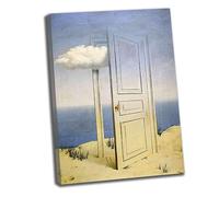 Lasite Rene Magritte《La vittoria》Stampe e Quadri su Tela Tela Decorativa Per Soggiorno o Stanza da letto Pronto Da Appendere Su Una Spessa Cornice Di Legno(Cornice,(40x56cm16x22inch