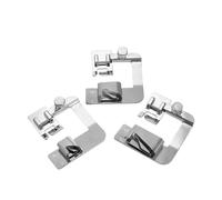 Lasitech 1/3 Pezzi 13/19/22 mm Piedino premistoffa for Macchina da Cucire Domestica Piedini for Orlo Arrotolato for Accessori Brother Singer 7YJ243(3pcs)