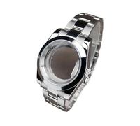 Lasitech 1 pezzo 36mm/39mm NH35 DJ cassa in acciaio inossidabile vetro zaffiro SK Mod parti di ricambio adatte for movimento NH36 orologio(39mm Flat WMT,Glock Clasp)