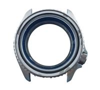 Lasitech 1 pezzo 41 mm SKX 007 Cassa in acciaio inossidabile 316L Vetro zaffiro Specchio convesso Cristallo Argento opaco Adatto al movimento NH34 NH35 NH36(14)