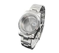 Lasitech 1 pezzo da 36 mm/39 mm con lunetta scanalata NH35, cassa in vetro zaffiro, adatto for movimento NH36, orologio for ricambio SK DJ(Salmon,36mm)