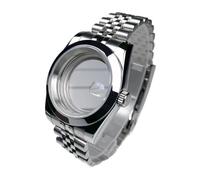 Lasitech 1 pezzo da 36 mm/39 mm NH35 cassa DJ lunetta vetro zaffiro acciaio inossidabile for parti mod SKX adatte a movimento NH35/36 orologio(Dark Khaki)