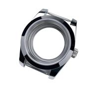 Lasitech 1 pezzo da 39 mm DJ NH35 cassa in acciaio lunetta piatta vetro zaffiro for parti mod Seik quadrante 28,5 adatto for movimento NH34/35/36/38 orologio(GOLD)