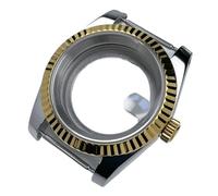 Lasitech 1 pezzo da 39 mm NH35 cassa DJ2T lunetta scanalata oro giallo vetro zaffiro SK Mod DJ parti di modifica adatte for orologio in acciaio NH35/36(P27/613#,Glock Clasp)