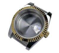 Lasitech 1 pezzo da 39 mm NH35 cassa lunetta scanalata DJ2T oro giallo vetro zaffiro Skx Mod parti adatte movimento NH35/36/38 orologio in acciaio(Case MS,OYS Clasp)