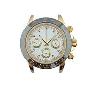 Lasitech 1 pz. Cassa for orologio con movimento VK63, 39,5 mm, acciaio inossidabile 316L, vetro zaffiro, impermeabile, quadrante luminoso C3(Modle 20)