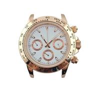 Lasitech 1 pz. Cassa for orologio con movimento VK63, 39,5 mm, acciaio inossidabile 316L, vetro zaffiro, impermeabile, quadrante luminoso C3(Modle 13)