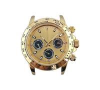 Lasitech 1 pz. Cassa for orologio con movimento VK63, 39,5 mm, acciaio inossidabile 316L, vetro zaffiro, impermeabile, quadrante luminoso C3(Modle 19)