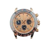 Lasitech 1 pz. Cassa for orologio con movimento VK63, 39,5 mm, acciaio inossidabile 316L, vetro zaffiro, impermeabile, quadrante luminoso C3(Modle 15)